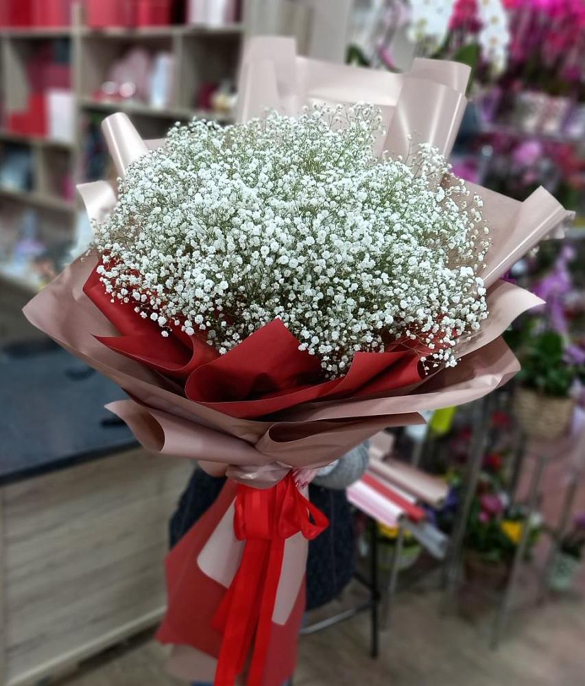Букет Белые хлопья в Голиково Букет цветов из: Гипсофила в Голиково