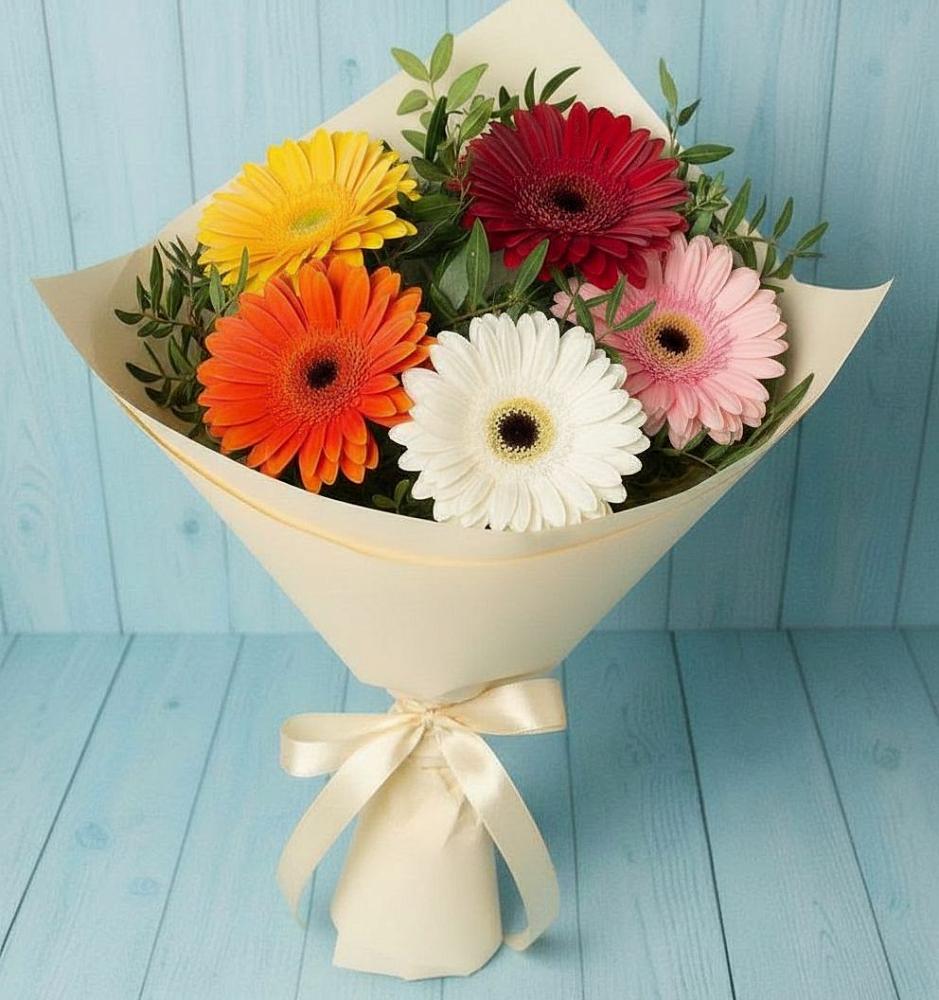 Букет цветов из: Герберы в Голиково