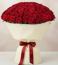 Букет 101 Красная роза Милано в Голиково