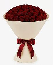 Букет 101 Бордовая роза Блэк Бакарра в Голиково