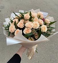 Букет Кремовые розы Латте в Голиково