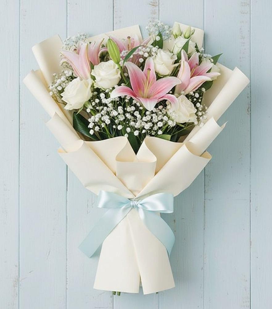 Букет цветов из: Лилии в Голиково