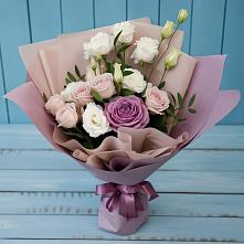 Букет цветов из:  Розы и Лизиантусы в Голиково