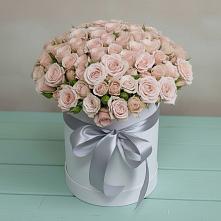 Цветочная композиция из Розы в шляпной коробке #REPLACE_PRED# Голиково