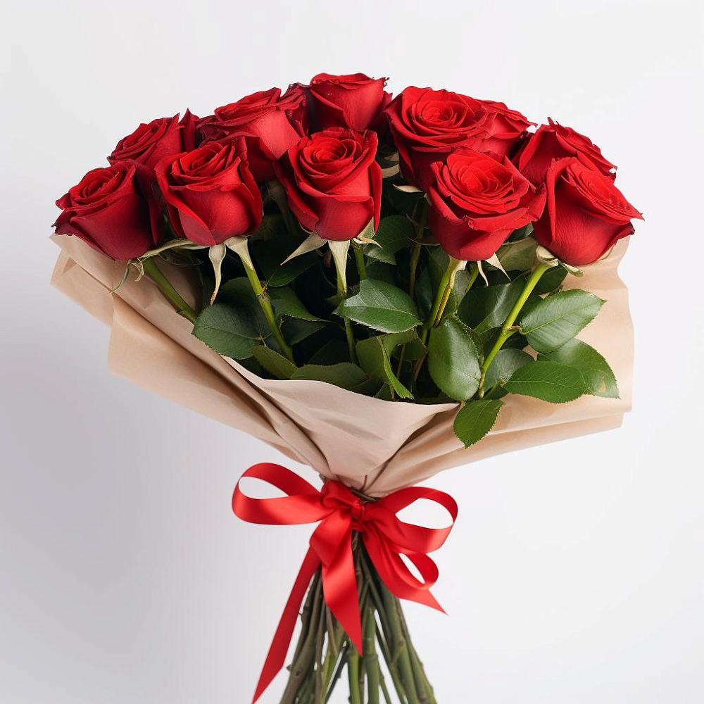 Букет 11 Красных роз Эдлесс Лав в Голиково