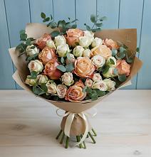 Букет цветов из:  Альстромерии и Розы #REPLACE_PRED# Голиково